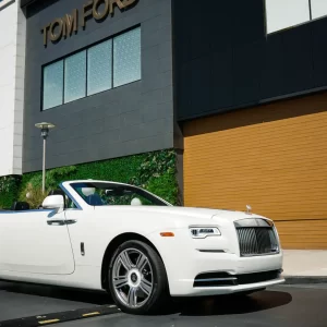 Rolls Royce Dawn luxury convertible rental from ATL Exotic & Luxury Car Rentals, available near you in Atlanta