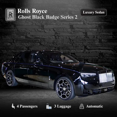 Luxury Rolls-Royce Ghost for Atlanta corporate event transportation and VIP chauffeur service.